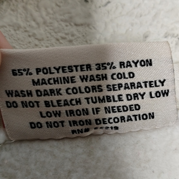 Taylor Swift Loving Him Was Red Crewneck Sweatshirt Cream Floral Size Small - Picture 5 of 6